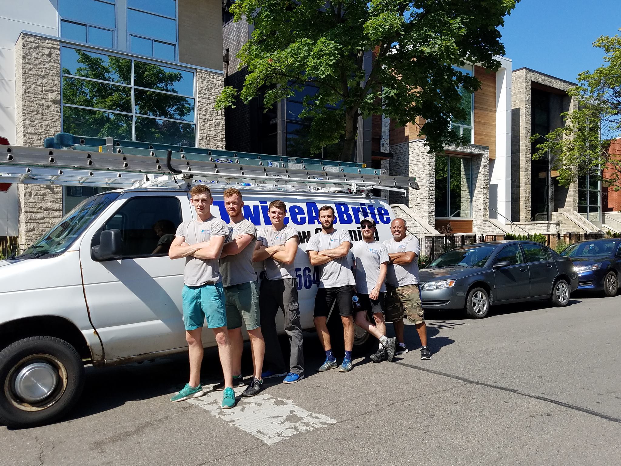 Twice As Brite's expert exterior cleaning services - team picture